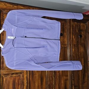 Lululemon Womens Purple Mesh Cropped/hooded Define. Sz 6. Like a LILAC PURPLE!